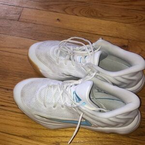 Nike White and Light Blue Sneakers